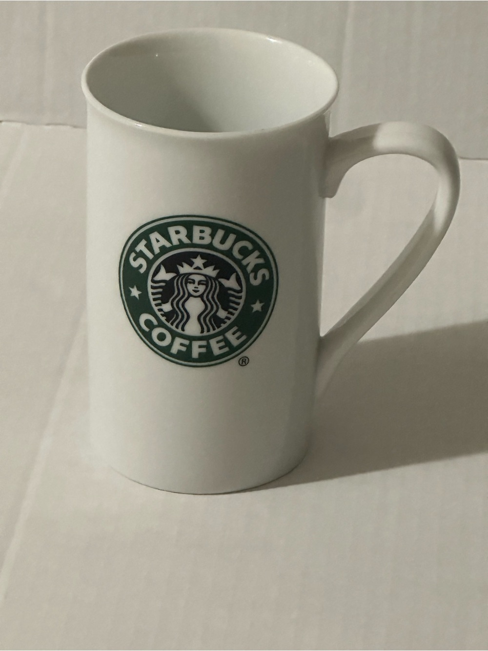 White Starbucks mug